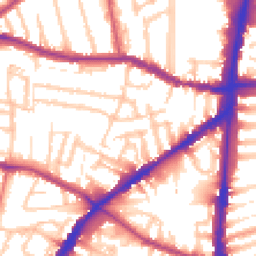 Daytime road noise heatmap for N15 5HY
