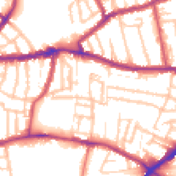 Daytime road noise heatmap for N15 5JE