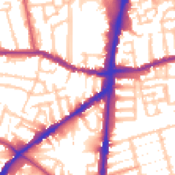Daytime road noise heatmap for N15 5LD