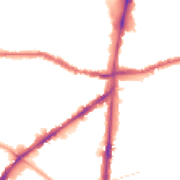 Night-time road noise heatmap for N15 5LD