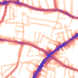 Daytime road noise heatmap for N15 5PU
