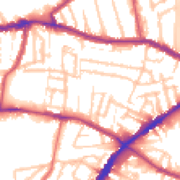 Daytime road noise heatmap for N15 5QG