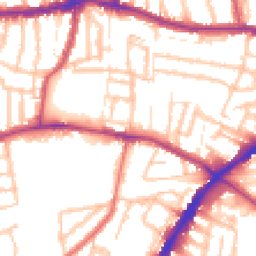 Daytime road noise heatmap for N15 5QX