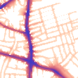 Daytime road noise heatmap for N15 6AD