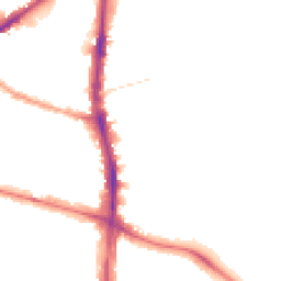 Night-time road noise heatmap for N15 6AD