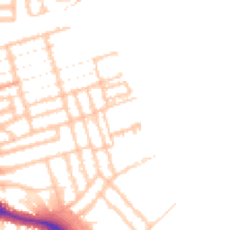 Daytime road noise heatmap for N15 6AE