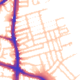 Daytime road noise heatmap for N15 6AP