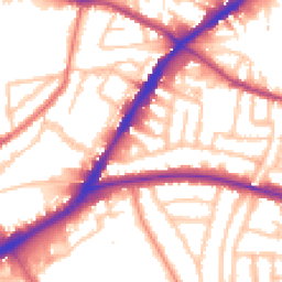 Daytime road noise heatmap for N15 6HH