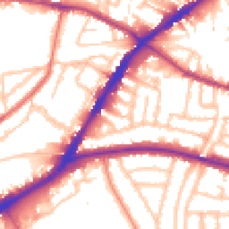 Daytime road noise heatmap for N15 6HL