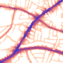 Daytime road noise heatmap for N15 6HS