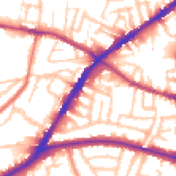 Daytime road noise heatmap for N15 6HX