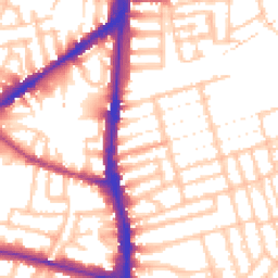 Daytime road noise heatmap for N15 6JS