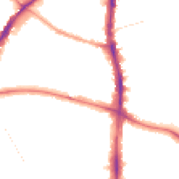 Night-time road noise heatmap for N15 6NA