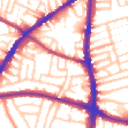 Daytime road noise heatmap for N15 6NH