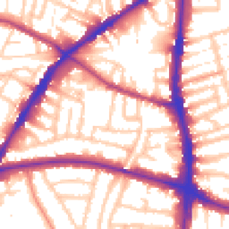 Daytime road noise heatmap for N15 6NT