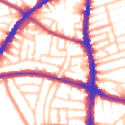 Daytime road noise heatmap for N15 6PP