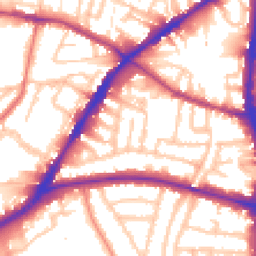 Daytime road noise heatmap for N15 6QH