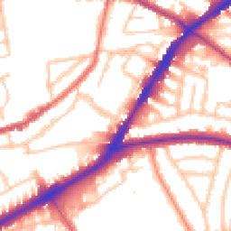 Daytime road noise heatmap for N15 6SE