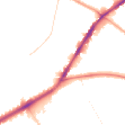 Night-time road noise heatmap for N15 6SE
