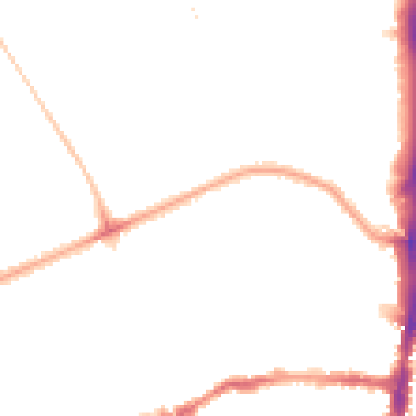 Night-time road noise heatmap for N16 0AQ