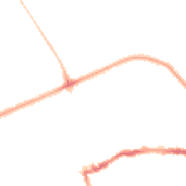 Night-time road noise heatmap for N16 0BL