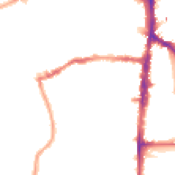 Night-time road noise heatmap for N16 0EH