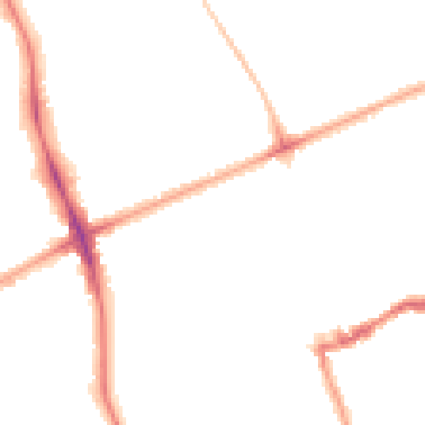 Night-time road noise heatmap for N16 0HL