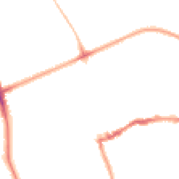 Night-time road noise heatmap for N16 0QF