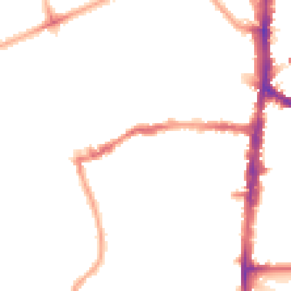 Night-time road noise heatmap for N16 0RB