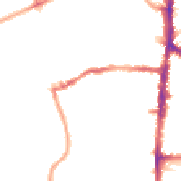 Night-time road noise heatmap for N16 0RH