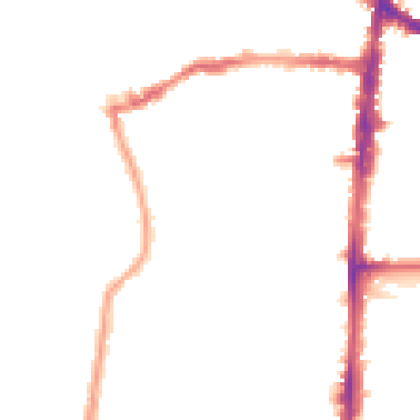Night-time road noise heatmap for N16 0RX