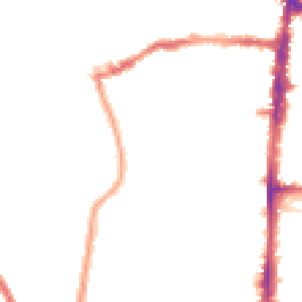 Night-time road noise heatmap for N16 0SH