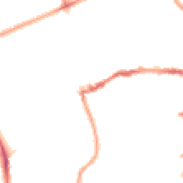 Night-time road noise heatmap for N16 0UL