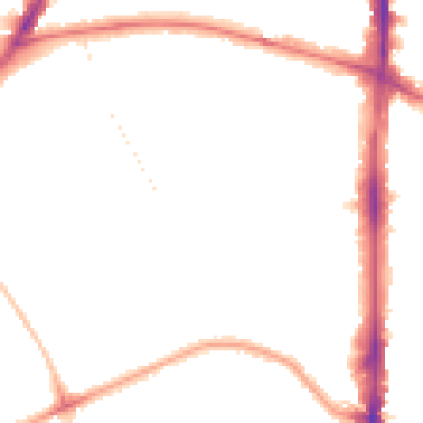 Night-time road noise heatmap for N16 5HT