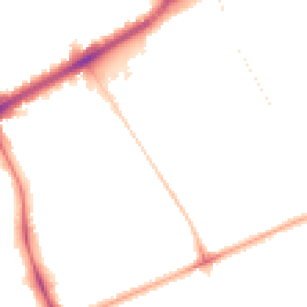 Night-time road noise heatmap for N16 5LN