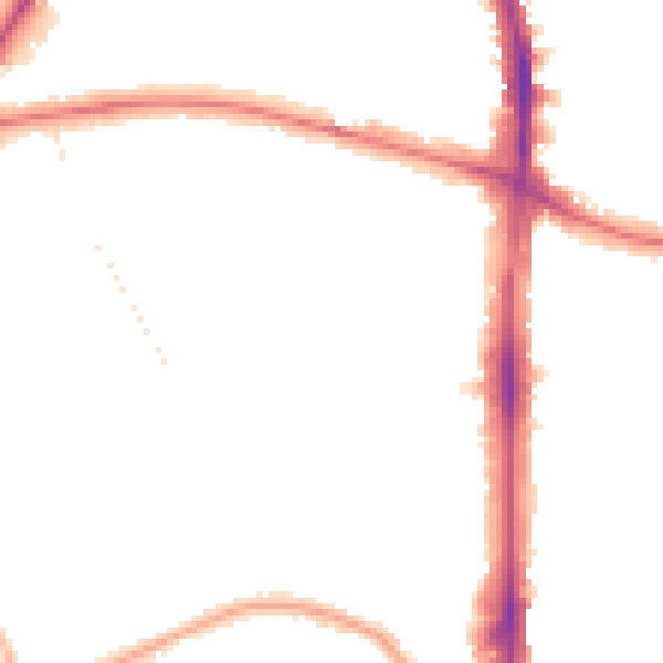 Night-time road noise heatmap for N16 5QU