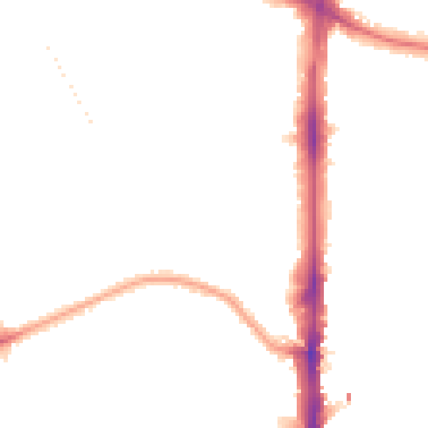 Night-time road noise heatmap for N16 5RH