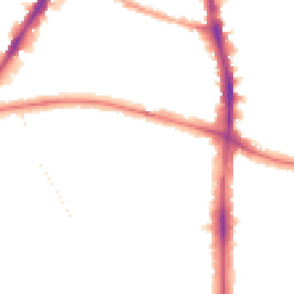 Night-time road noise heatmap for N16 5RJ