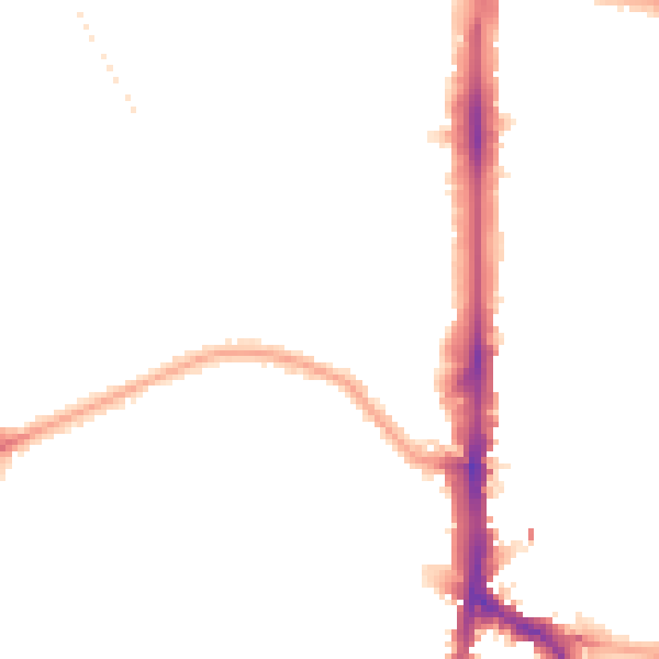 Night-time road noise heatmap for N16 5SE
