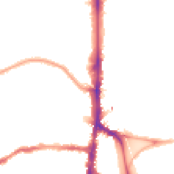 Night-time road noise heatmap for N16 5SG