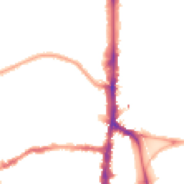 Night-time road noise heatmap for N16 5SJ