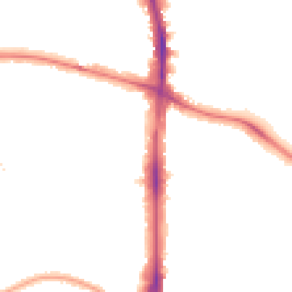 Night-time road noise heatmap for N16 5TR