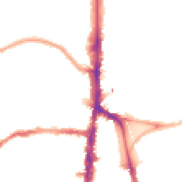 Night-time road noise heatmap for N16 5TU