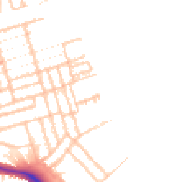 Daytime road noise heatmap for N16 6DF