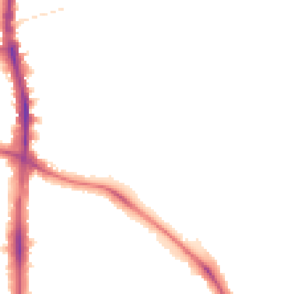 Night-time road noise heatmap for N16 6DX