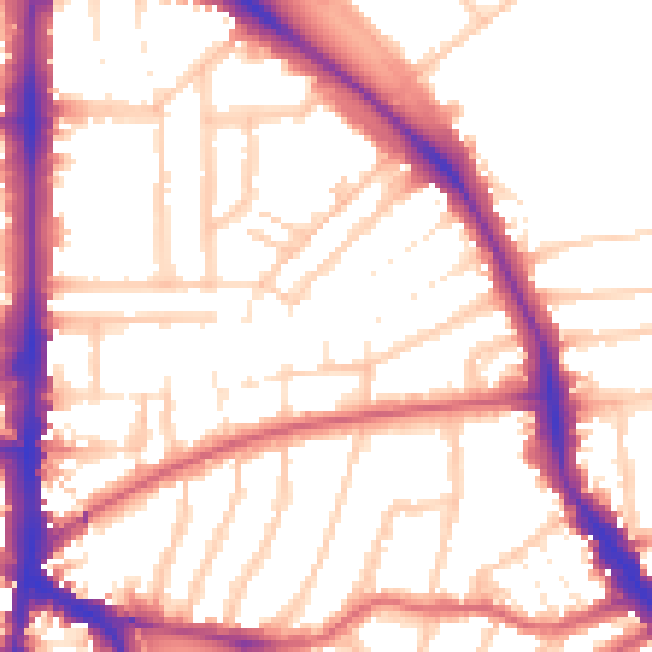 Daytime road noise heatmap for N16 6HP