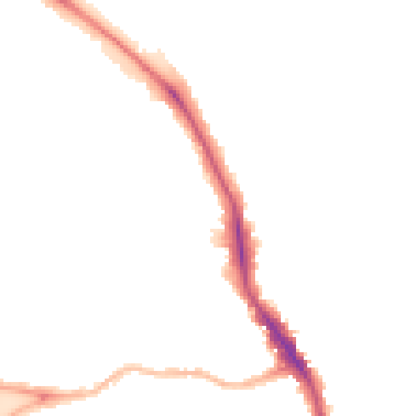 Night-time road noise heatmap for N16 6JT
