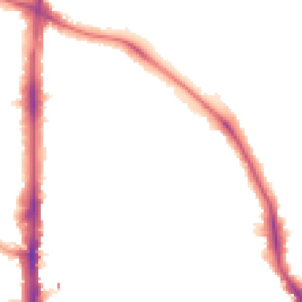 Night-time road noise heatmap for N16 6LS