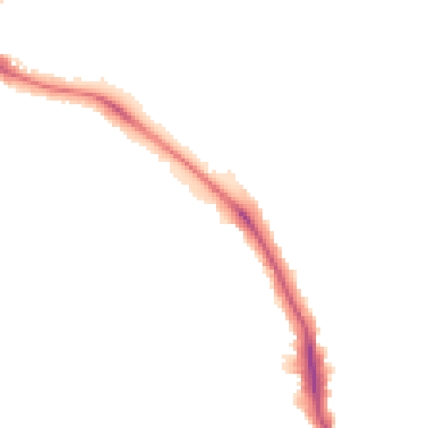 Night-time road noise heatmap for N16 6NB