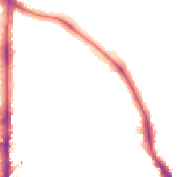 Night-time road noise heatmap for N16 6ND